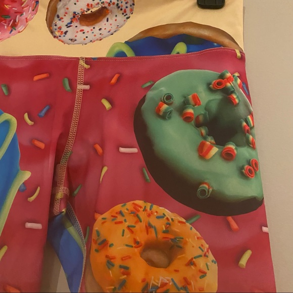 2/$30 Sleefs Donuts Print Tights Leggings Small S - Picture 5 of 5